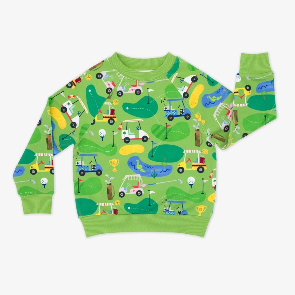 Little Sleepies Fairway Fun Crewneck Sweatshirt